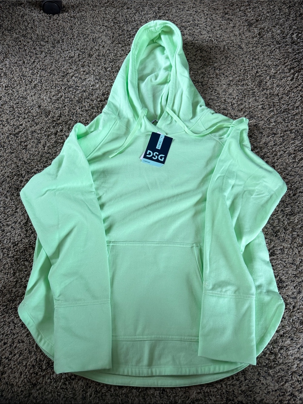 NWT POLY RAYON FLEECE HOODIE IN FRESH SPRING COLOR